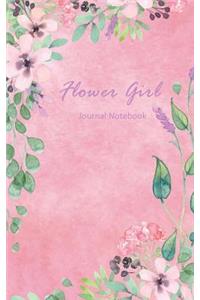 Flower Girl Journal Notebook