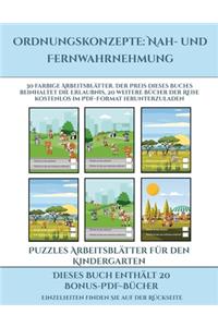 Puzzles Arbeitsblätter für den Kindergarten (Ordnungskonzepte