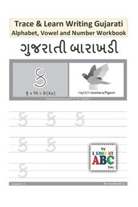 Trace and Learn Writing Gujarati Alphabet, Vowel and Number Workbook