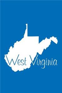 West Virginia - Cobalt Blue Lined Notebook with Margins