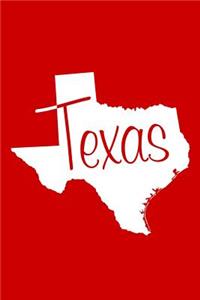 Texas - Red Lined Notebook with Margins