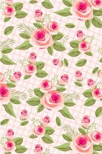 Journal Notebook Shabby Chic Roses Pattern 2
