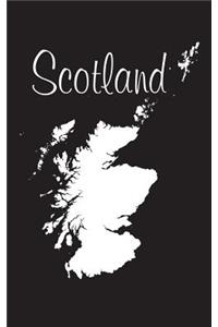 Scotland - Black 101 - Lined Notebook with Margins - 5X8