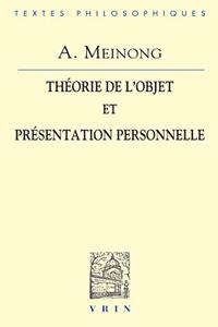 Theorie de l'Objet & Presentation Personnelle