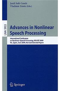 Advances in Nonlinear Speech Processing