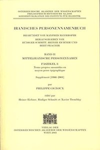 Iranisches Personennamenbuch / Mitteliranische Personennamen