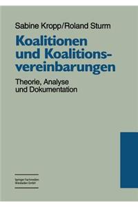 Koalitionen Und Koalitionsvereinbarungen