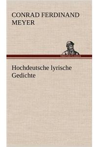 Hochdeutsche Lyrische Gedichte