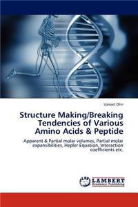 Structure Making/Breaking Tendencies of Various Amino Acids & Peptide