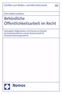 Behordliche Offentlichkeitsarbeit Im Recht