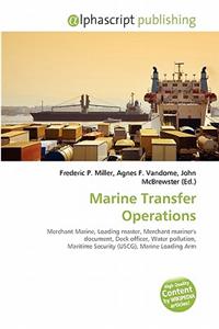Marine Transfer Operations