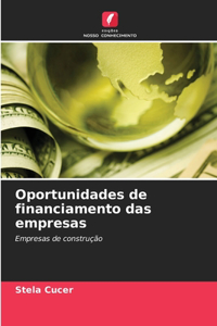 Oportunidades de financiamento das empresas