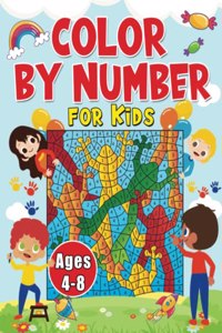 Color By Numbers For Kids Ages 4-8