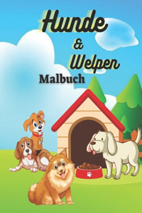 Malbuch für Hunde und Welpen