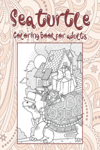 Sea turtle - Coloring Book for adults