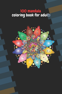 100 Mandals Coloring Book For Adults