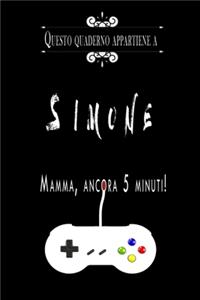 Questo quaderno appartiene a Simone
