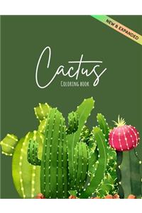 Cactus Coloring Book: Excellent Stress Relieving Coloring Book for Cactus Lovers Succulents Coloring Designs for Relaxation (Volume 2)