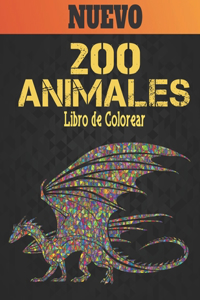 200 Animales Libro de Colorear Nuevo