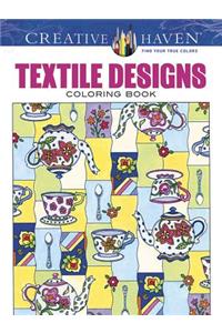 Creative Haven Textile Designs Coloring Book