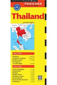 Thailand Travel Map Seventh Edition