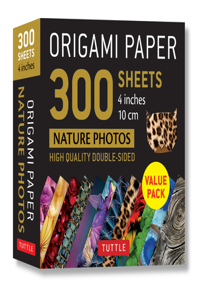 Origami Paper 300 Sheets Nature Photo Patterns 4 (10 CM)