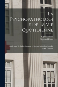 psychopathologie de la vie quotidienne