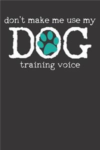 Dog Training Notebook