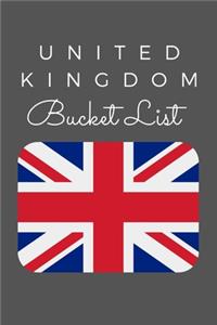 United Kingdom Bucket List: Novelty Bucket List Themed Notebook