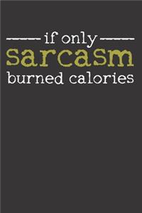 Sarcasm Workout Fitness Humor Notebook Journal