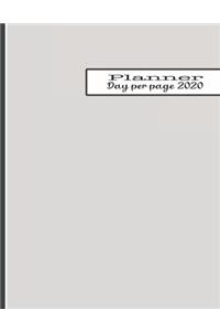 Day per page planner 2020