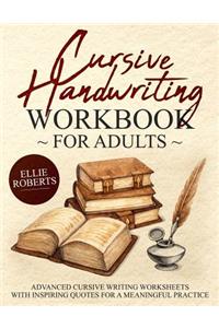 Cursive Handwriting Workbook for Adults