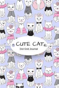 Cute Cat Dot Grid Journal