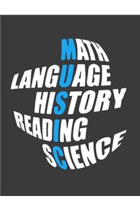 Math Language History Reading Science
