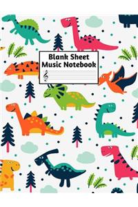 Blank Sheet Music Notebook