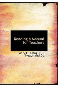 Reading a Manual for Teachers