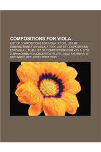 Compositions for Viola