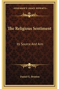 The Religious Sentiment