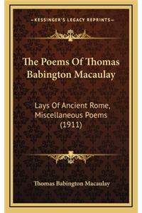 The Poems of Thomas Babington Macaulay