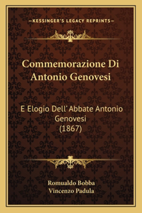 Commemorazione Di Antonio Genovesi
