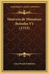 Oeuvres de Monsieur Boindin V1 (1753)