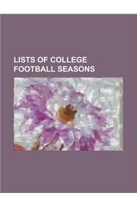 Lists of College Football Seasons