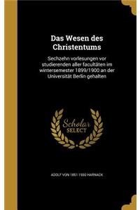 Das Wesen Des Christentums