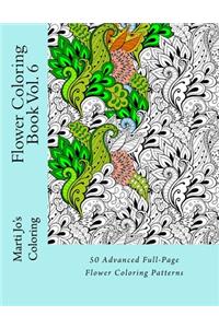Flower Coloring Book Vol. 6