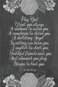Chalkboard Journal - Irish Blessing (Grey)