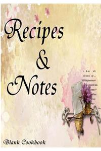 Blank Cookbook Recipe & Note (105 Recipe Blank Book Series #5)