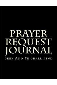 Prayer Request Journal