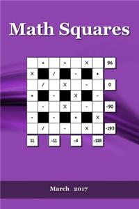 Math Squares: March 2017
