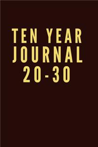 ten year journal 2020-2030