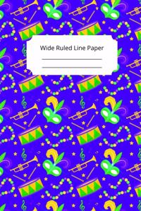 Mardi Gras Art Theme Notebook